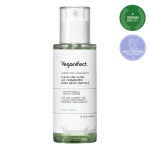 Veganifect Clean And Glow LHA Fermented Mung Bean Ampoule 50ml