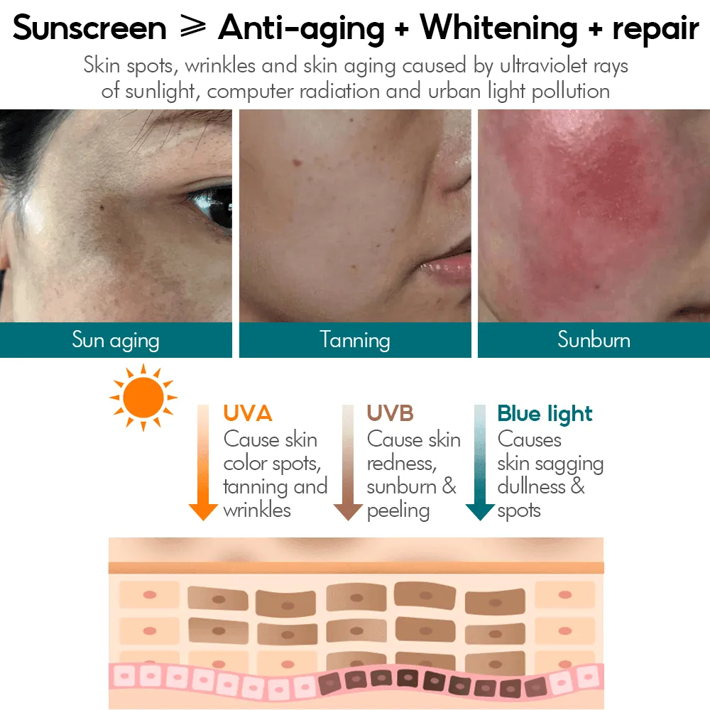 Vibrant Glamour Whitening Sunscreen Cream SPF50  UVA/UVB - 50g