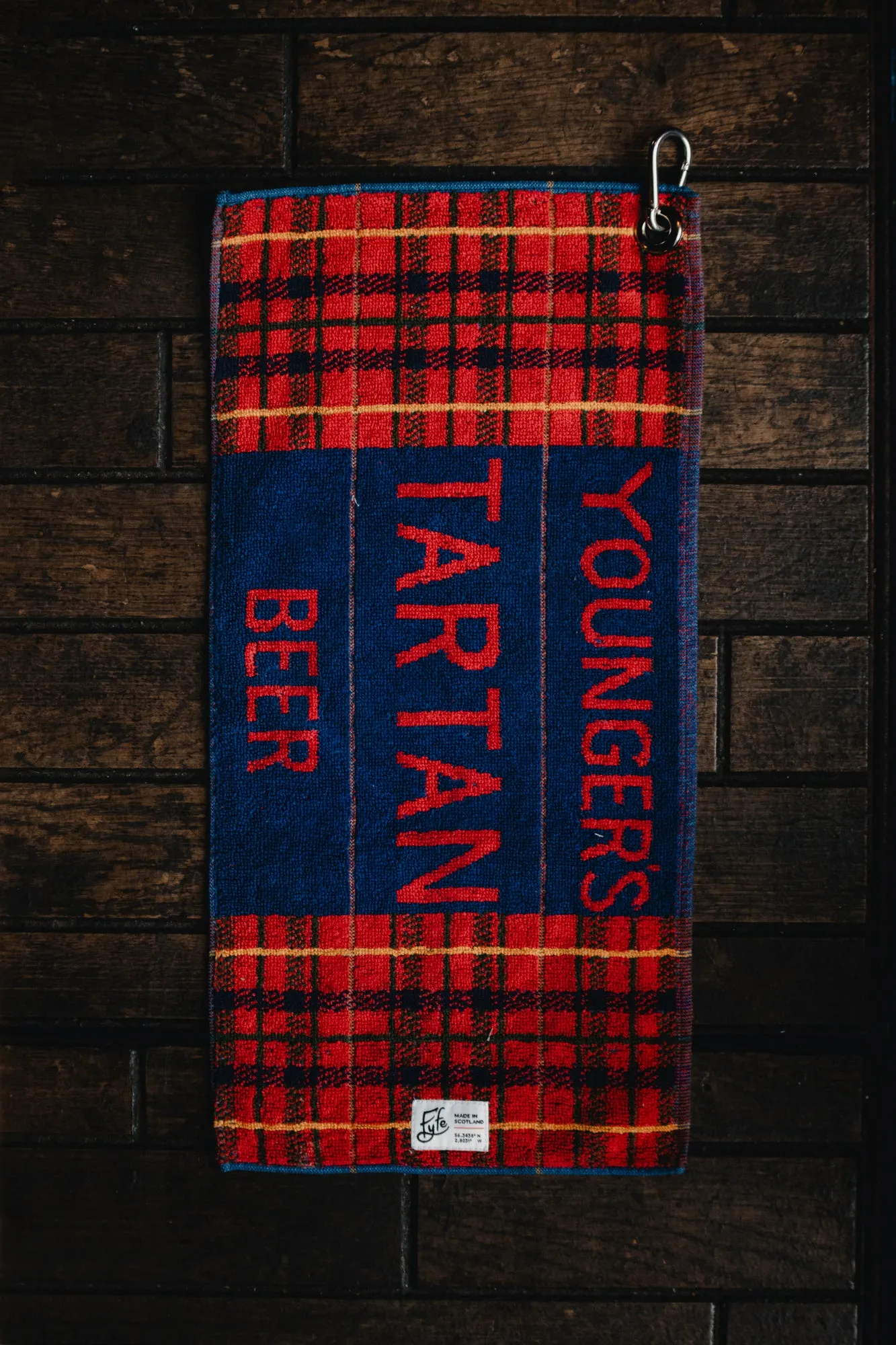 Vintage Youngers Tartan Golf Towel