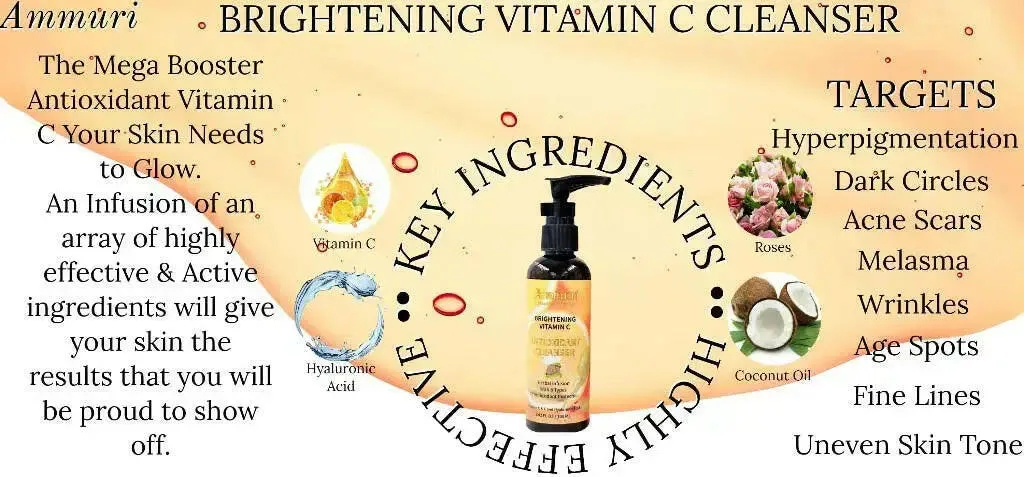 Vitamin C Facial Cleanser Anti Aging - 100 ml