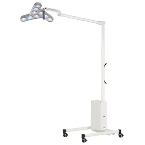 Waldmann D16232000, TRIANGO 100-1 F LED Medical Procedure Light, 100,000 lux, Mobile Floor Stand with Battery, Dimming
