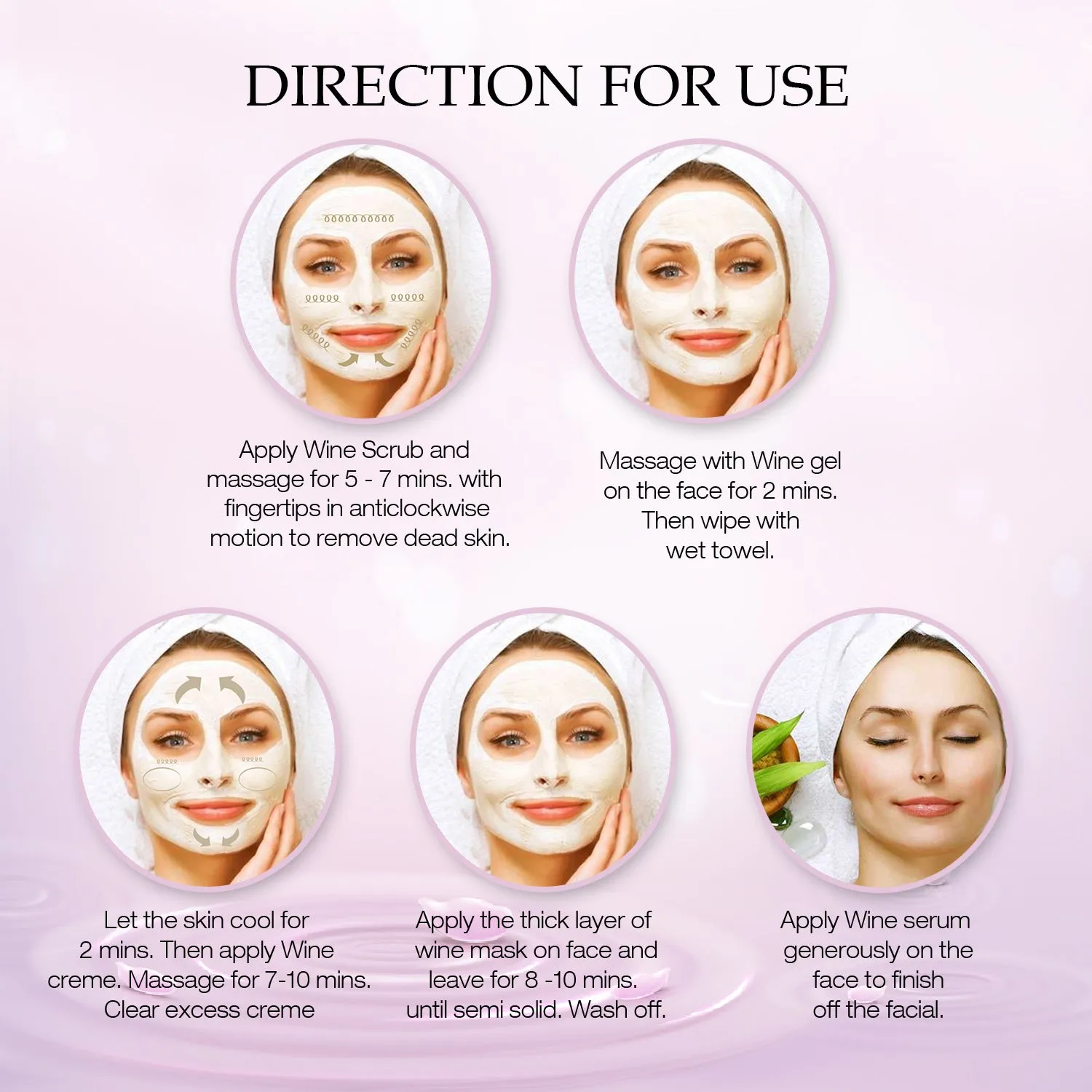 Wine Facial Kit | For Glow & Brighter skin tone(270ml)